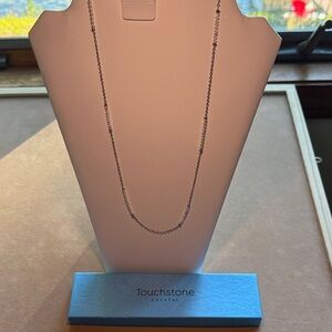 Touchstone Crystal Dazzling Silver Necklace